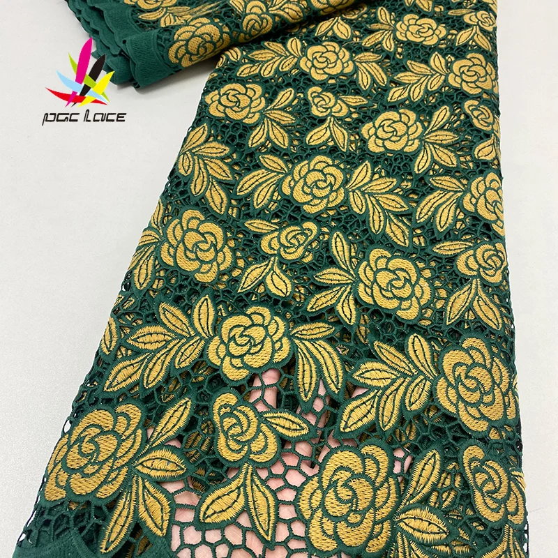 

Soft High Quality Cord Lace African Guipure Fashionable Cord Lace With Stones