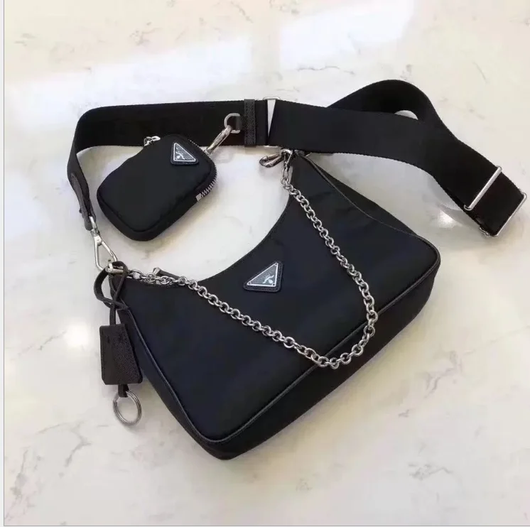 

2021New design wholesale hot sale bags women handbags ladies nylon luxury brand handbag set
