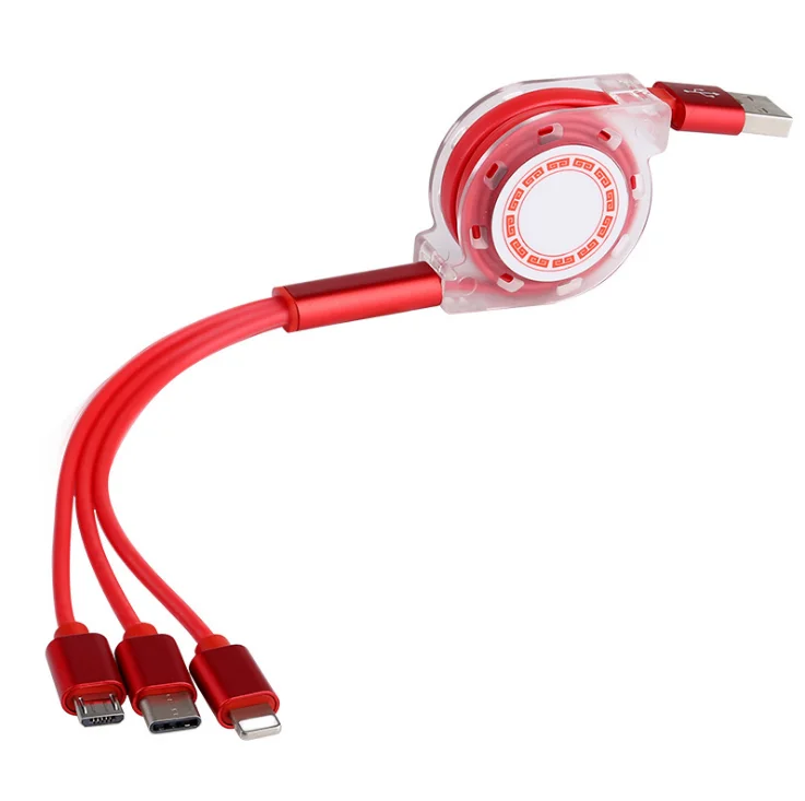 

Free sample mobile phone charger 3 in 1 fast charging data Usb cable