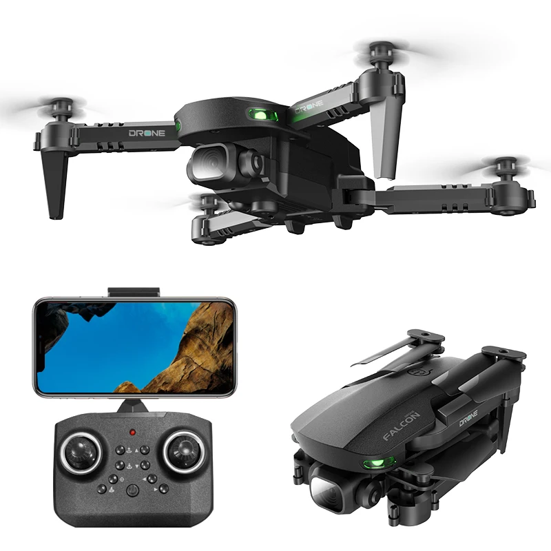 

GD93 drone 4 k professional electric adjustment of camera HD 6K Cheap price of drone longer distance obstacle avoidance drone, Black