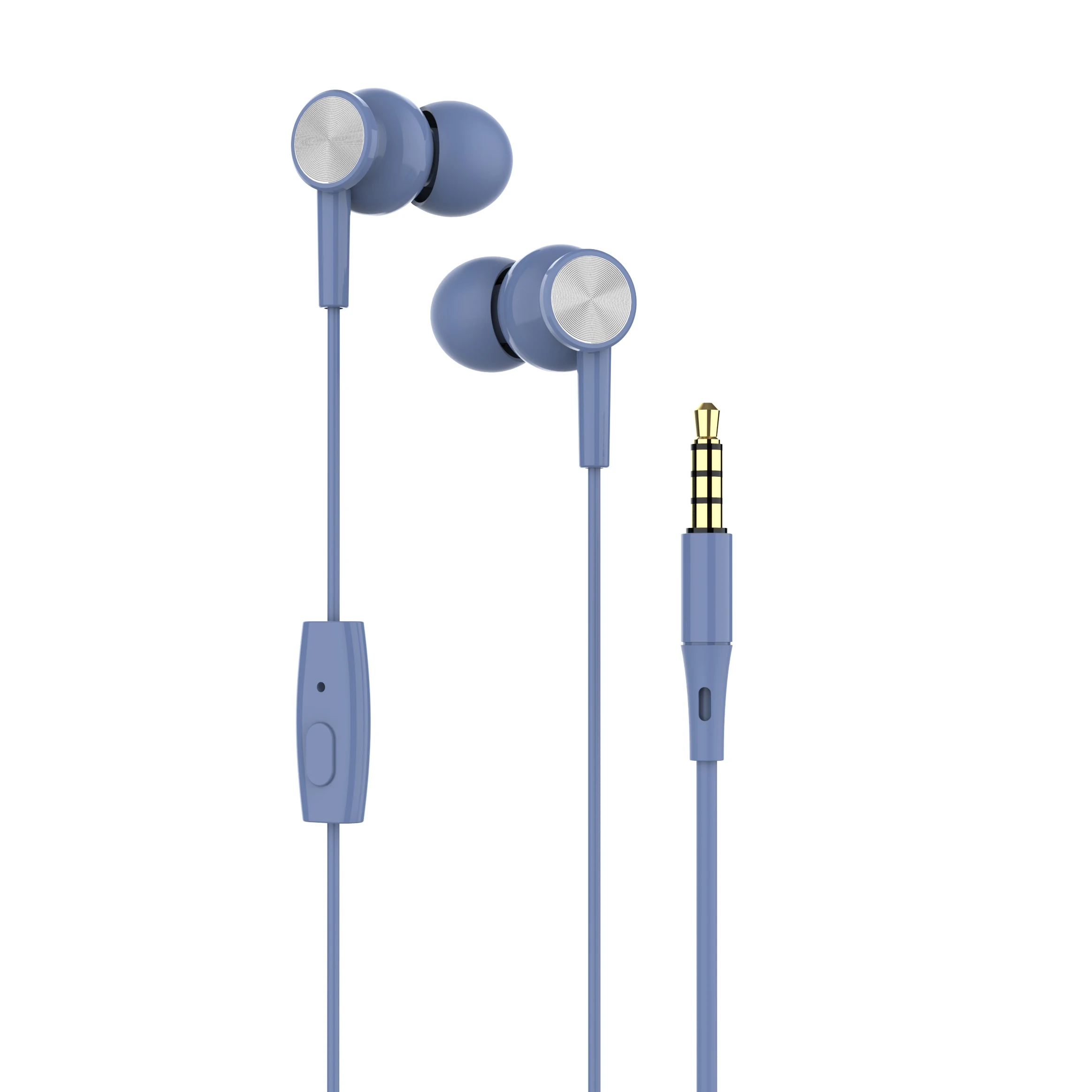 

Macaron Earphones Wired 3.5mm Jack In-ear Stereo Headphone With Mic For Android And 3.5mm Interface Phones, White, blue, purple, pink ,black,green