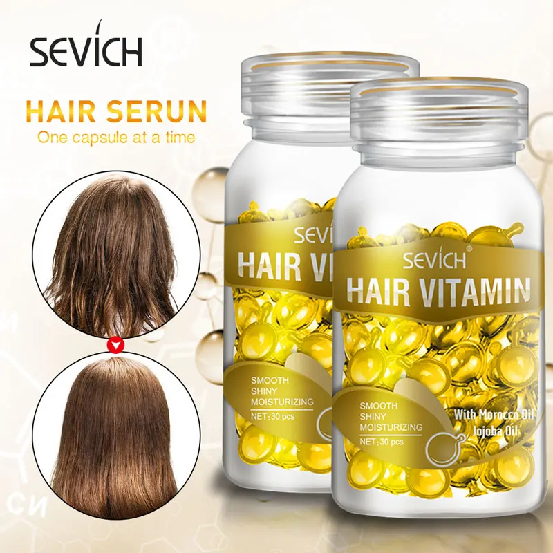 

Wholesale OEM Keratin Hair Treatment SEVICH Hair Vitamin Serum Capsule