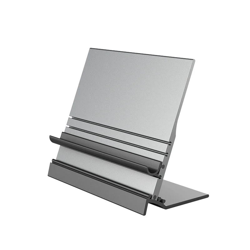 

Custom Logo Various Angle Adjustment Multi Level Phone Display Stand Aluminum Phone Stand For Tablet, Black,silver