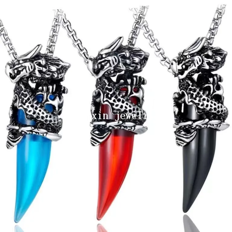 

Best selling new stainless steel Langya men's necklace personalized pendant men's accessories