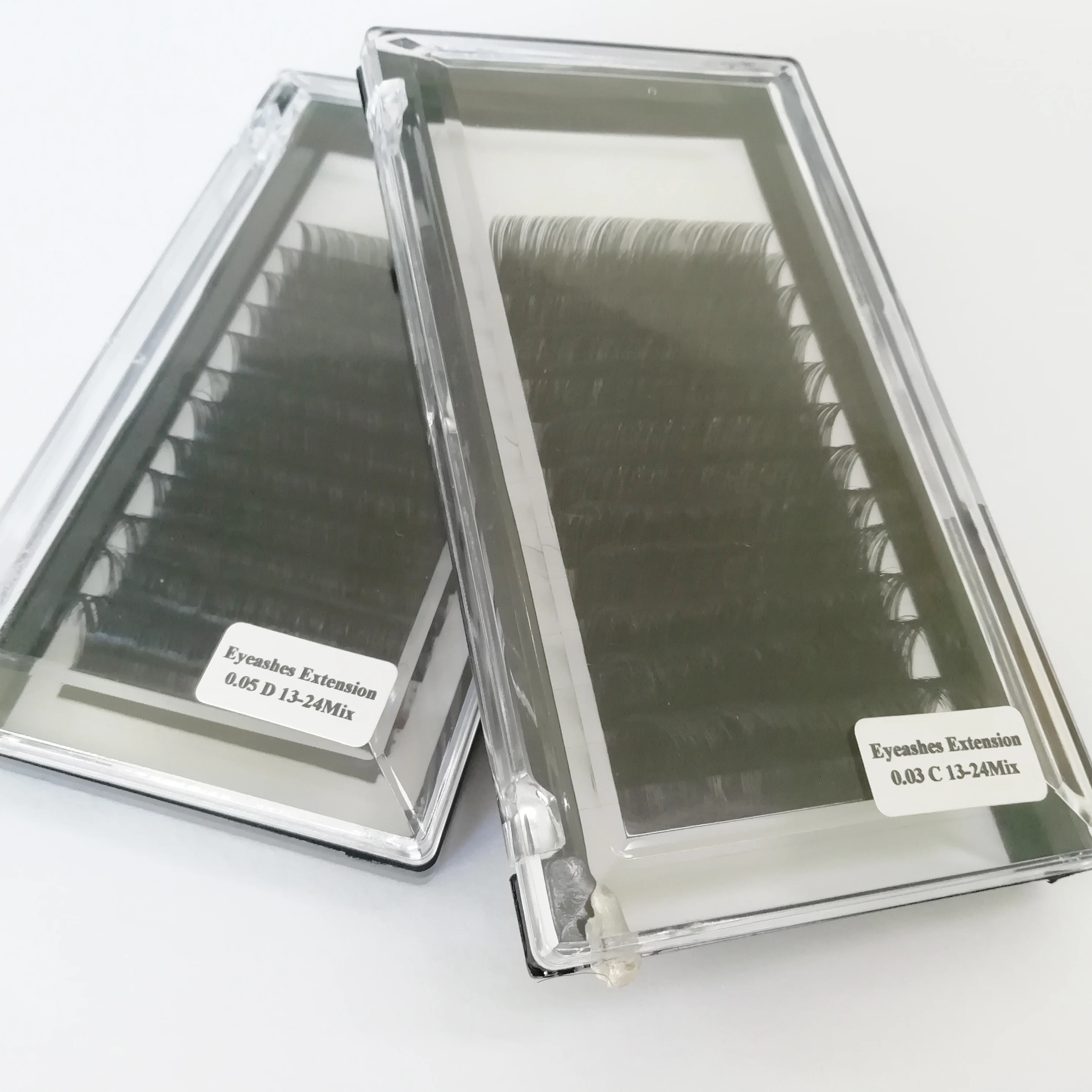 

High quality soft individual classic russian volume eyelash extension trays, Black