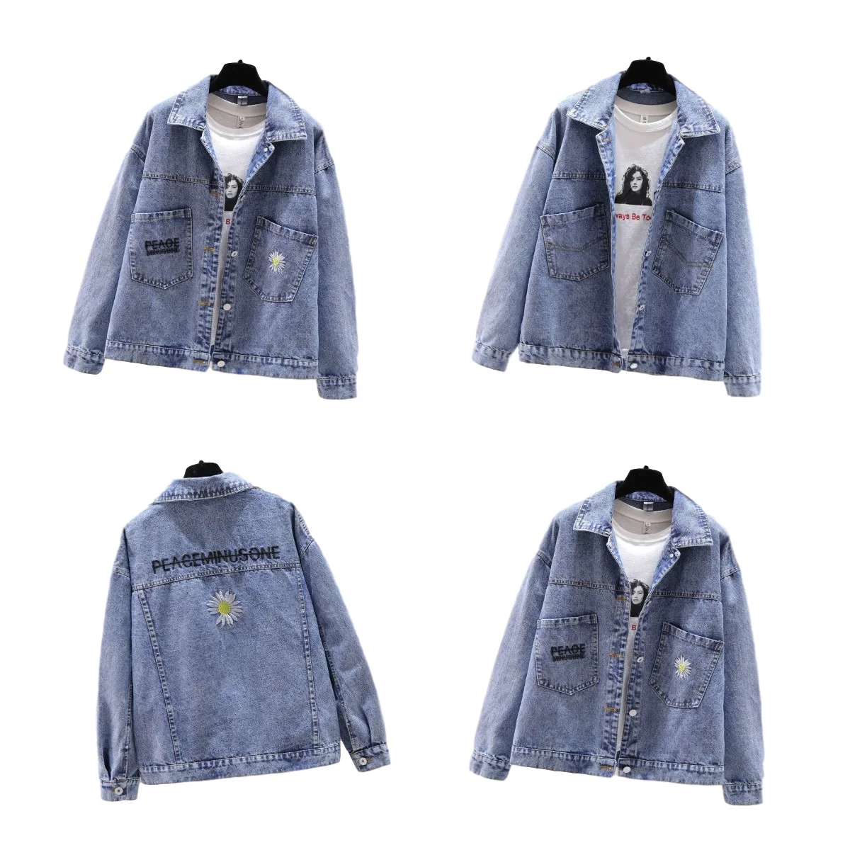 

New women's casual jacket jean jacket cheap wholesale jean jacket