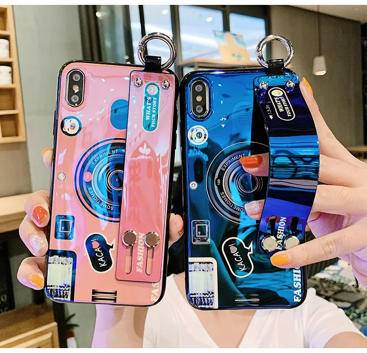 

New Design Shockproof Hand Strap Mobile Phone Accessories TPU Cover Case For iPhone XS Max With Ring Holder