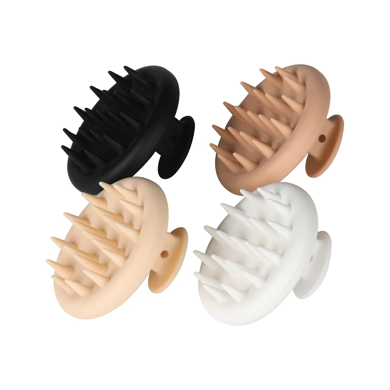 

Wholesale OEM Private Logo Reusable Soft silicone hair scalp massager shampoo brush