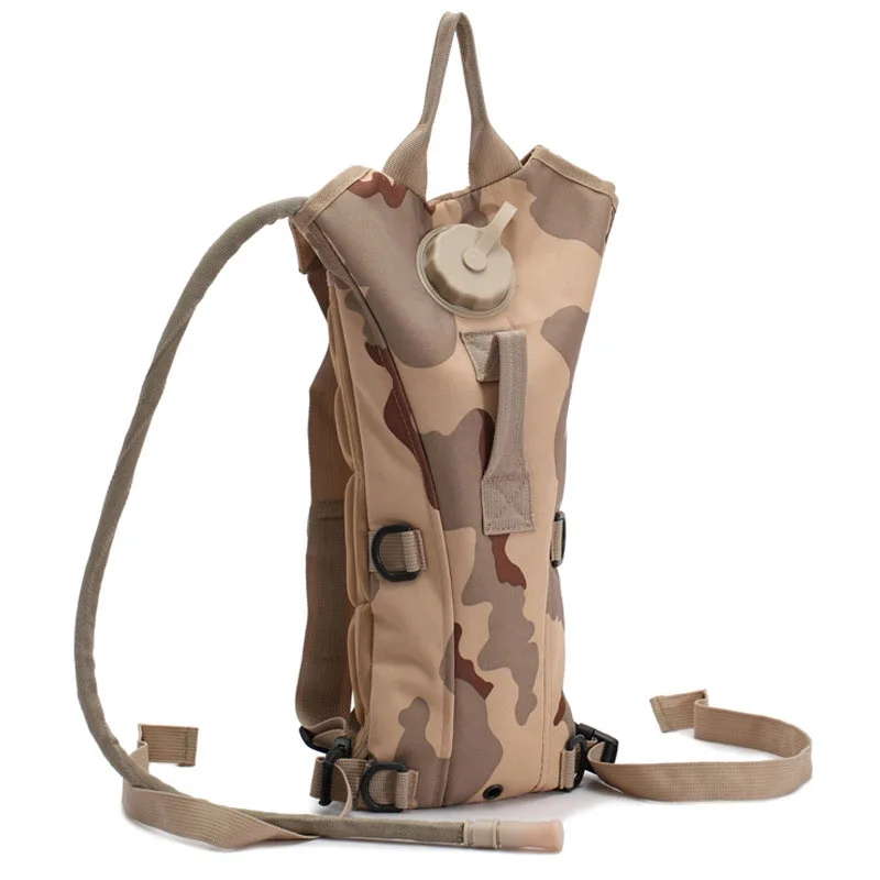 

In stock 3L water Backpack Bike Hiking Camo Tactical Military Bag reservoir Running Back Pack Bladder Hydration Backpack, 10 color optional