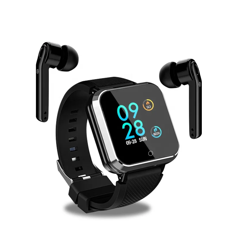 

COOYEE Smart Watch with TWS Wireless Earphone with Sports Heart Rate Monitor