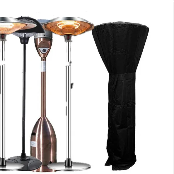 

Patio heater gas cover outdoor rain proof waterproof umbrella shape mushroom heater cover, Black
