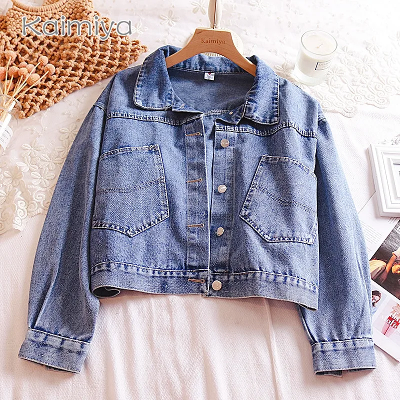 Custom Sequin Patches Girls Denim Jacket Short Style Kids Denim Jacket ...