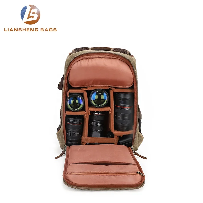 
New Fashion Custom Logo Waterproof Dslr Travel Outdoor Camera Backpack With Laptop 