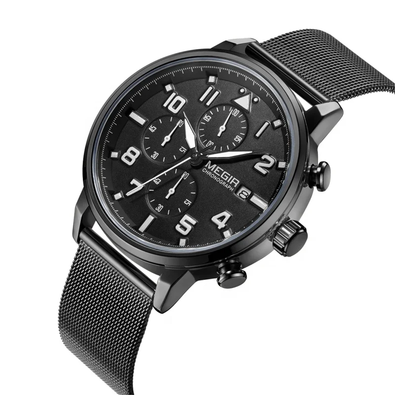 

Chinese wholesale MEGIR 2057G mens watches unique chrono watches men wrist create your own brand analog male wristwatch