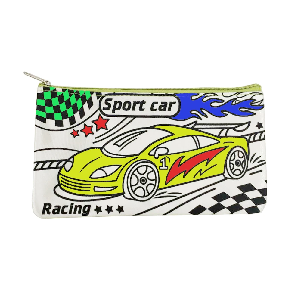 

High quality cheap custom waterproof pencil bag with 5 markers educational toys Make Your Own bag, Customized
