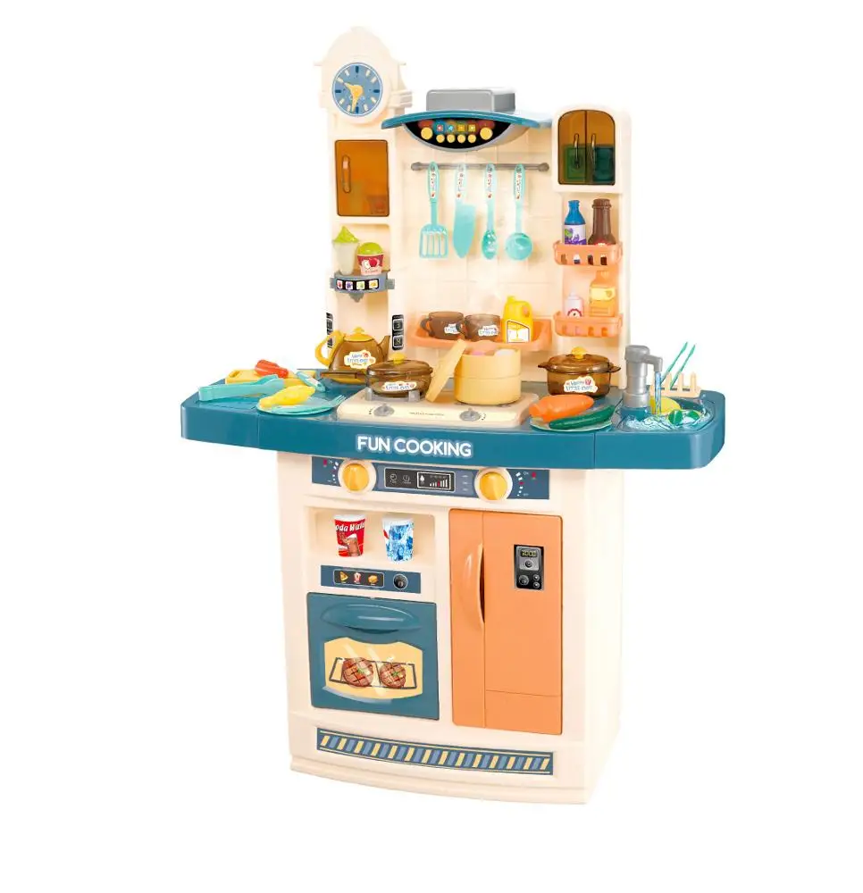 

Simulation Big Kitchen Toys Pretend Play Children Kitchen Sets Toy With Spray