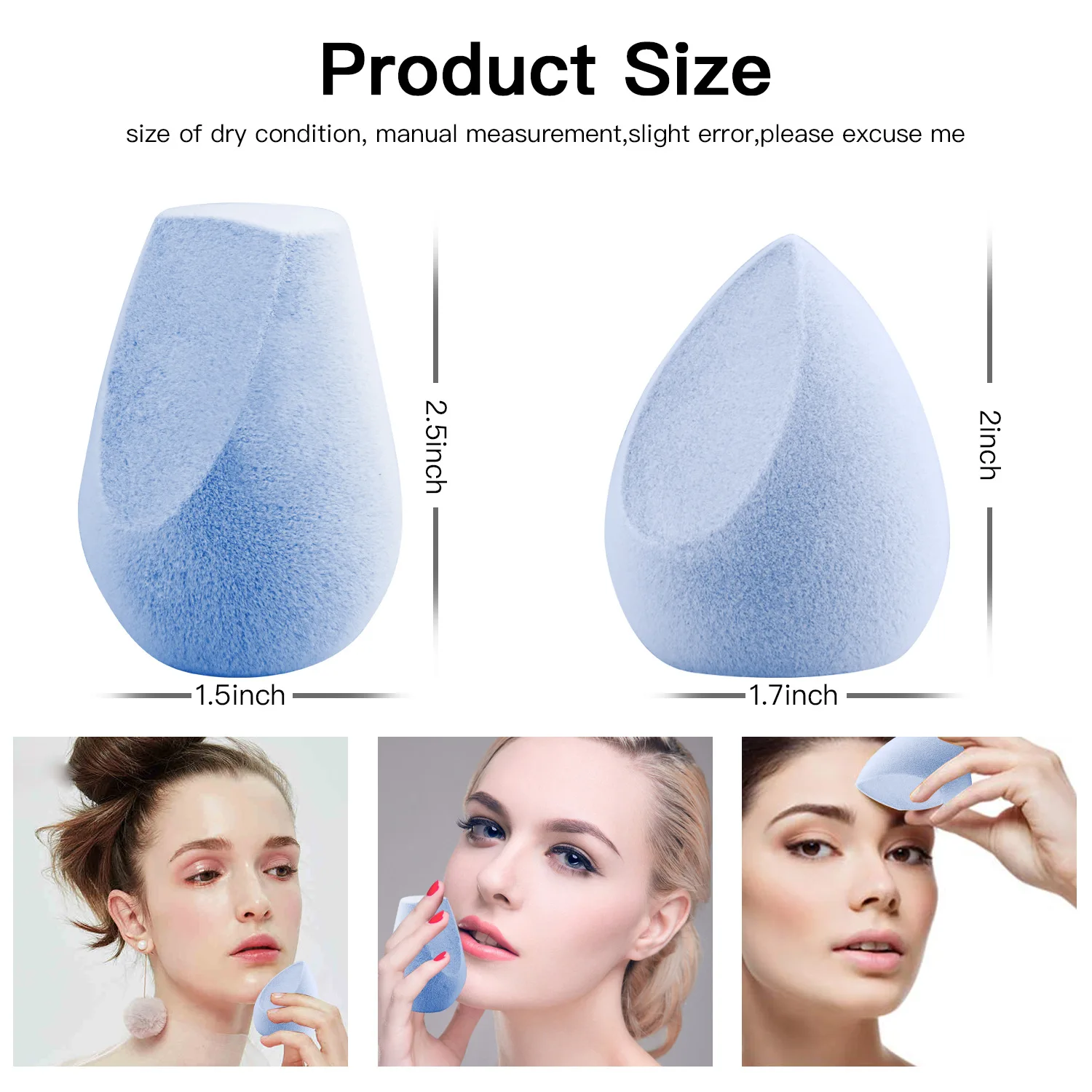 Hcs Super Absorb Makeup Sponge Beauty Cosmetics Velvet Microfiber