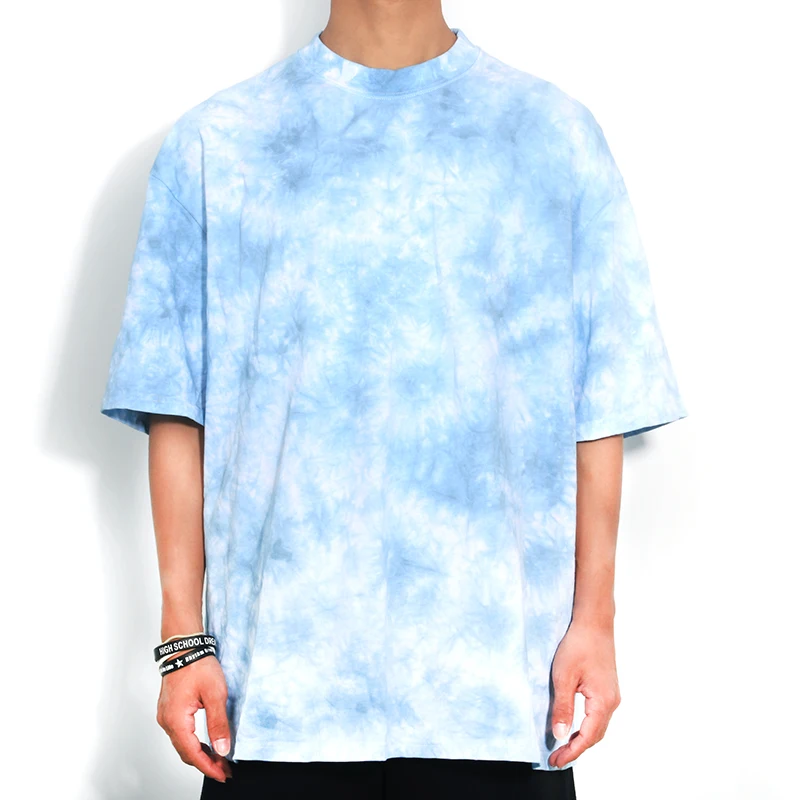 

new design high quality 100% cotton oversized fashion men washed tie dye t shirt