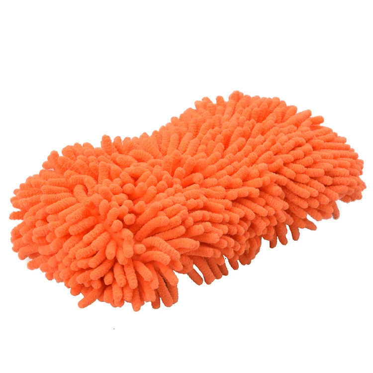 Great Durability 2 In 1 Microfiber Chenille Car Wash Sponge Large ...