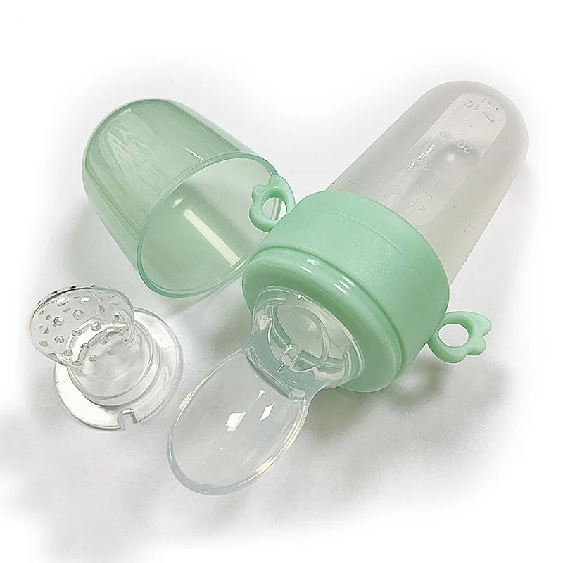 

Infant Food Squeeze Baby Spoon Feeder Fruit Pacifier Optional accessories Silicone Food Grade Silicone Baby Feeding bottle