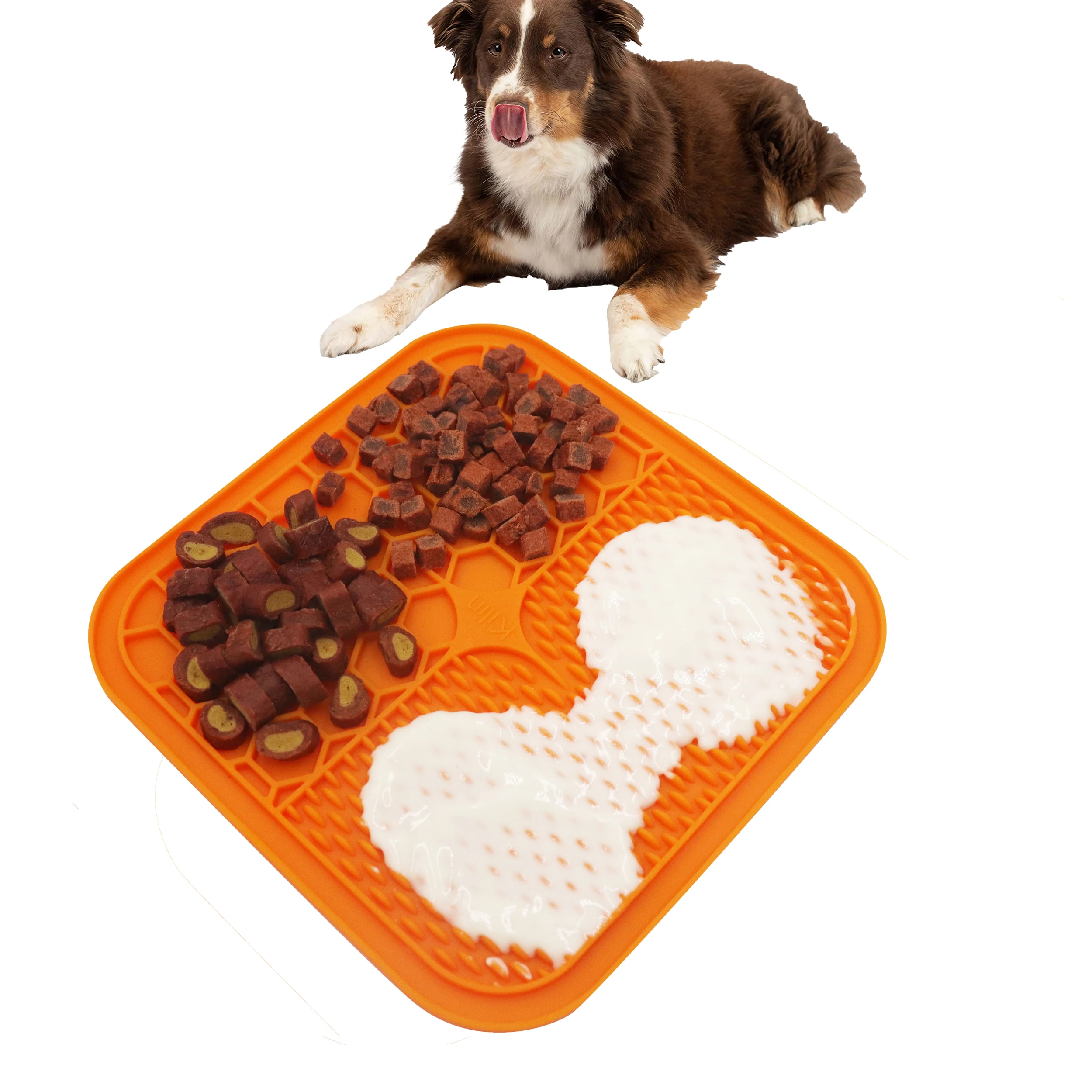 

Original IQ Training Treat Dispensing Interactive Dog Bowls Eat Slow Feeder Pad Licking Mat for Boredom Anxiety Reduction, Picture color