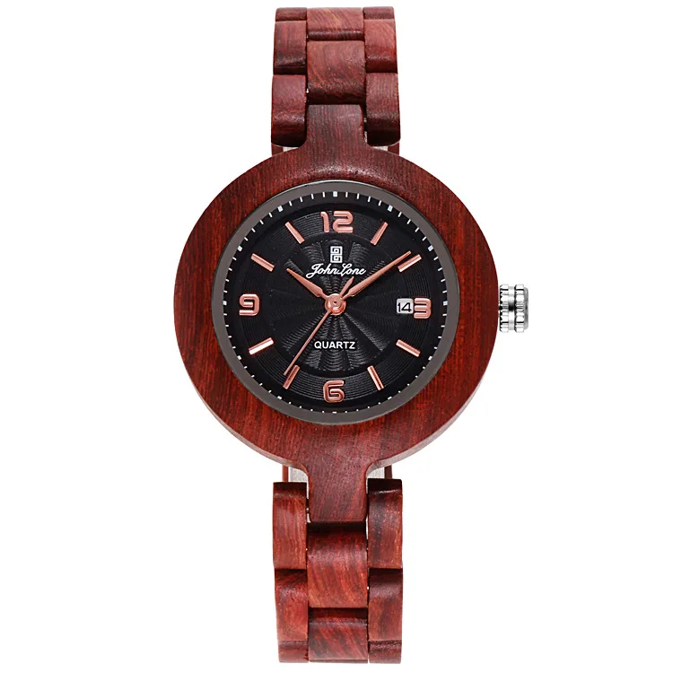 

Customize OEM Slim Female Ladies Wooden Wrist Watch Wholesale Women Wooden Watch Jam Tangan Kayu, Multiple color options