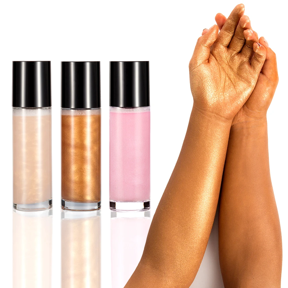 

private label highlighter makeup body spray shimmer body oil 3 colors highlighter spray body shimmer oli