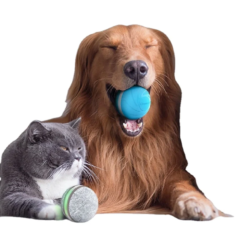 

Durable And Paw Proof USB Rechargeable Sustainable Smart Automatic Pet Chew Rolling Toys Ball, Customized