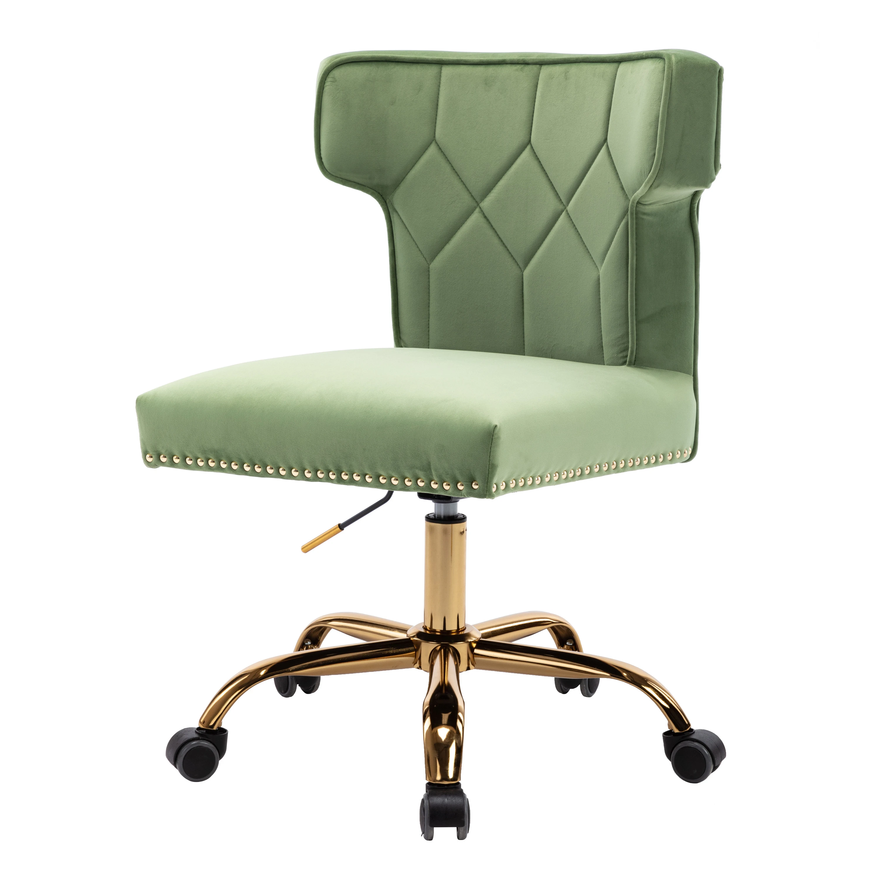 

Office shairs velvet swivel office chairs living leisure arm pedicure chair Velvet Fabric Adjustable Hight green
