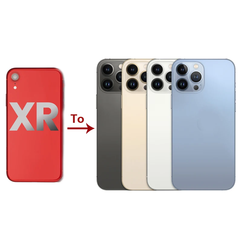 

iPhone Xr Housing convert 13pro Housing with logo for iPhone xsmax xr to 13 pro max Housings