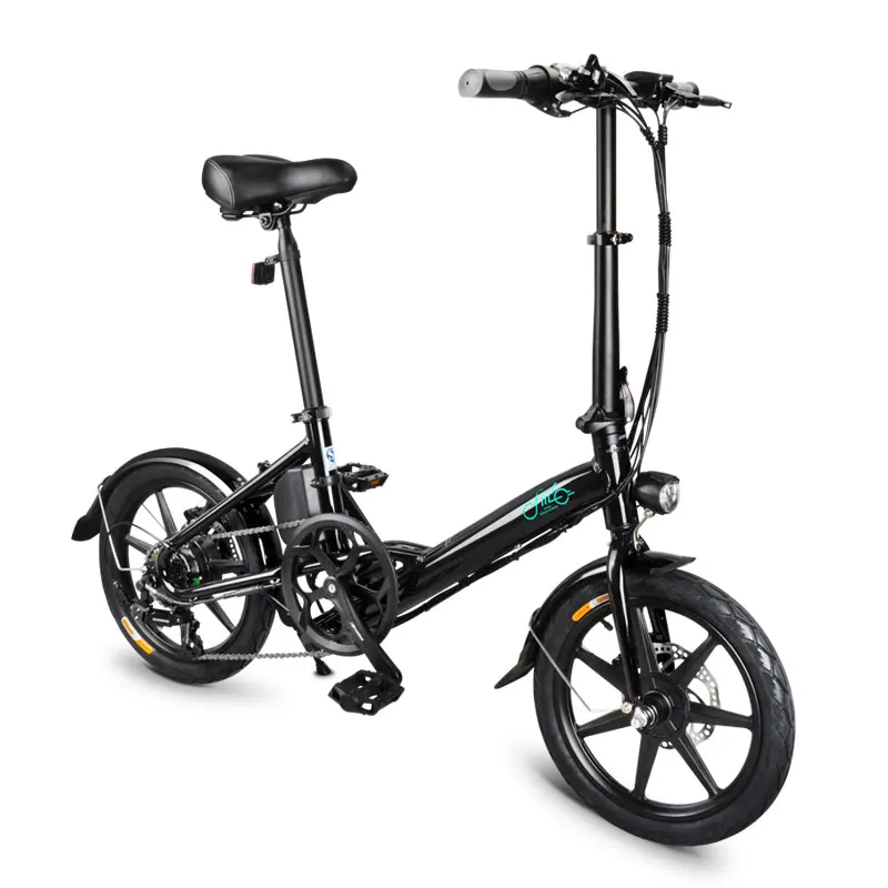 

[EU STOCK]Fiido D3S 250W 36V Variable Speed Folding Best Price Portable 250w 16Inch Electric Bicycle, Black white