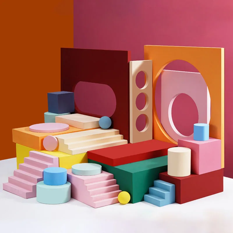 

Yiscaxia Irregular geometry photography props color background board decoration product props decoration photo set