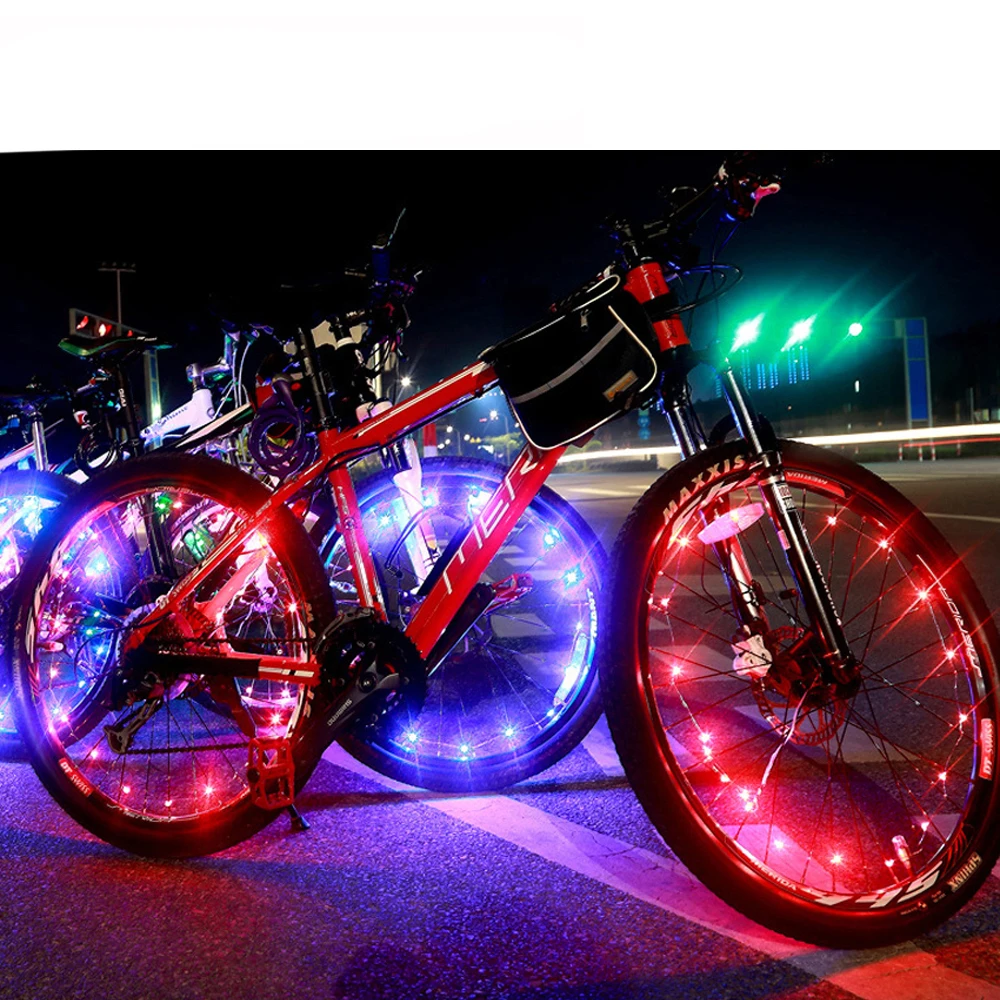 

6 Colors 2M/20LED Bicycle Wheel Lights Mountain Road Riding Cycling Motorcycle Spoke Flash Lamp LED Bicycle Tire Light