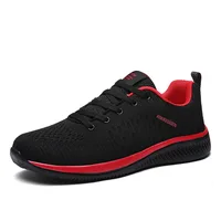 

2019 spring new men's sports shoes flying woven mesh breathable running shoes lightweight wild outdoor casual men's shoes