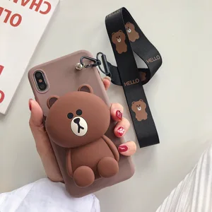 3D Carton Silicone Phone Case iPhone 6 Plus to 11