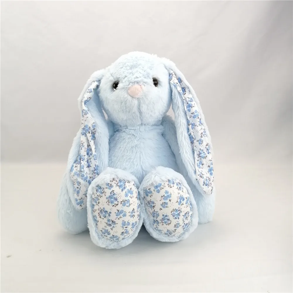 blue stuffed bunny rabbit