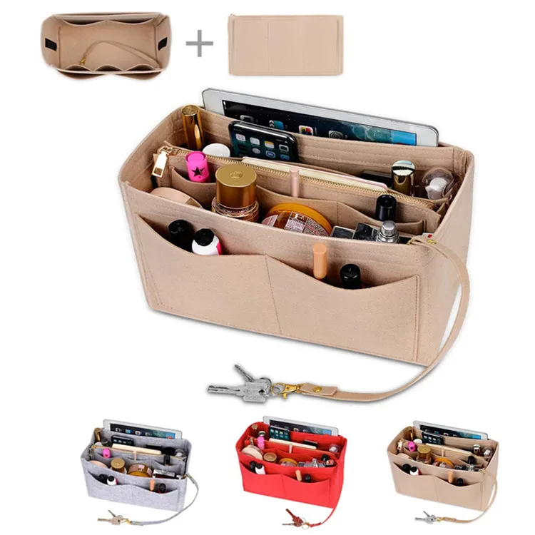 Taitong Purse Organizer Insert Felt Bag Organizer With Zipper Buy