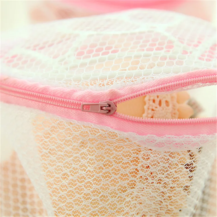 

Lingerie Washing Home Use Mesh Clothing Underwear Organizer Washing Bag Useful Mesh Net Bra Wash Bag Zipper Laundry Bag, As photo