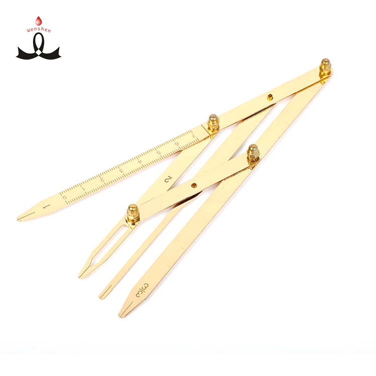 

KMC Plastic EYEBROW RULER Golden mean calipers measuring Designing eyebrow stainless steel golden ratio callpers