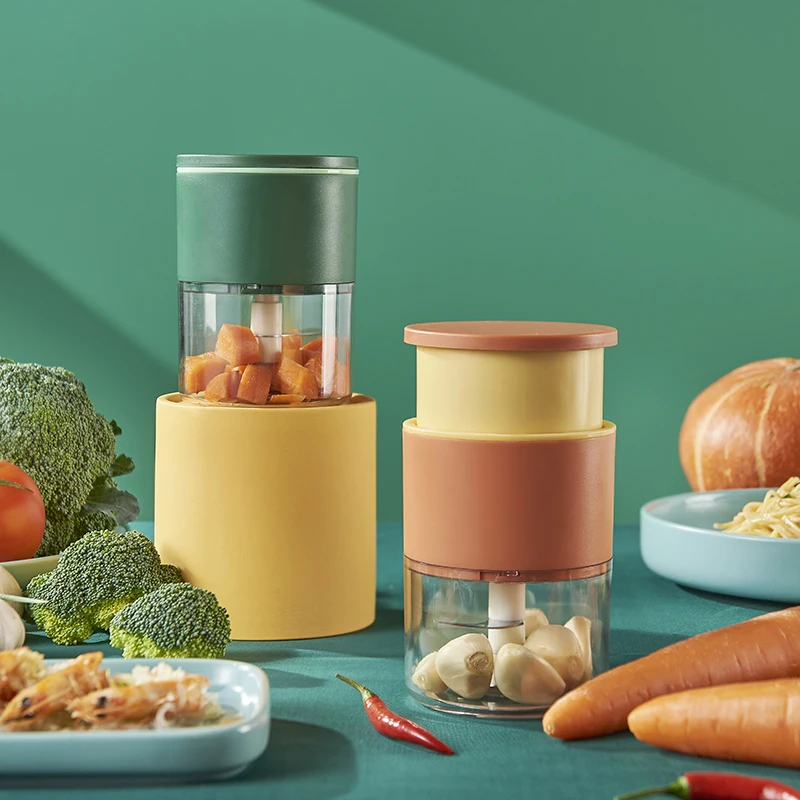 

Portable plastic garlic press Vegetable Chopper Dicer Slicer Cutter