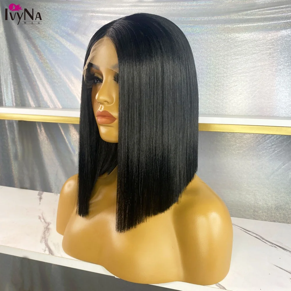 

Silky Straight Short Bob Wigs Futura Hair T part Wigs Heat Resiatnt Heat Resistant Synthetic Hair Wigs FOR Black Women