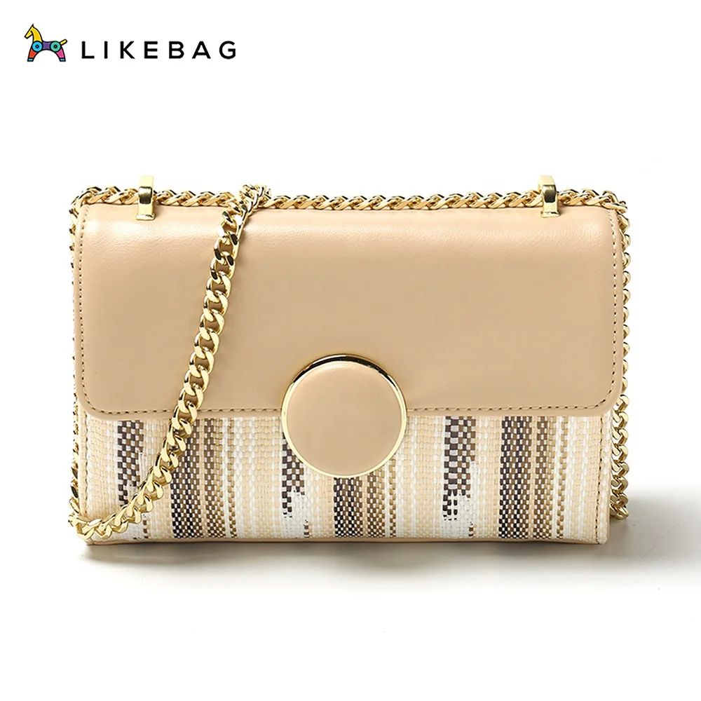 

LIKEBAG Korean Style Contrast Color Shoulder Bag Cross Body Bag for Women