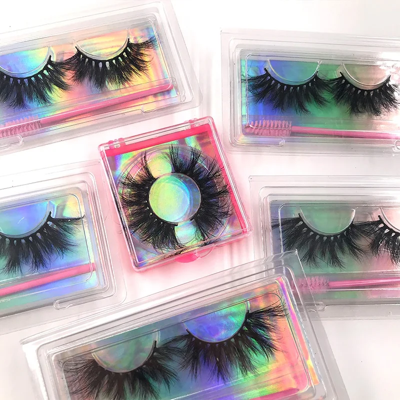 

Factory wholesale private label lash supplies full rhinestone boxes false cruelty free fluffy 5d mink eyelashes