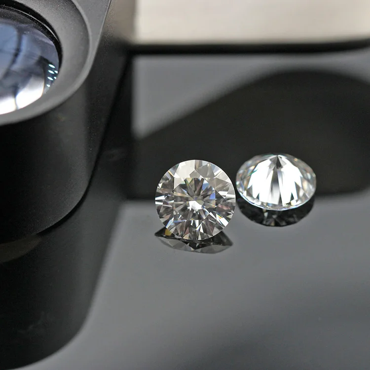 

Yuying Gems Wholesale price 1.0-3.0ct DEF Color Round Brilliant Cut VVS Loose Moissanite diamond
