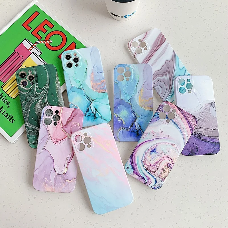 

Marble Case For iPhone 13 11 12 Pro Max XS Max Mini XR X 10 soft silicone phone case For iPhone 6 6s 7 8 Plus mobile phone case