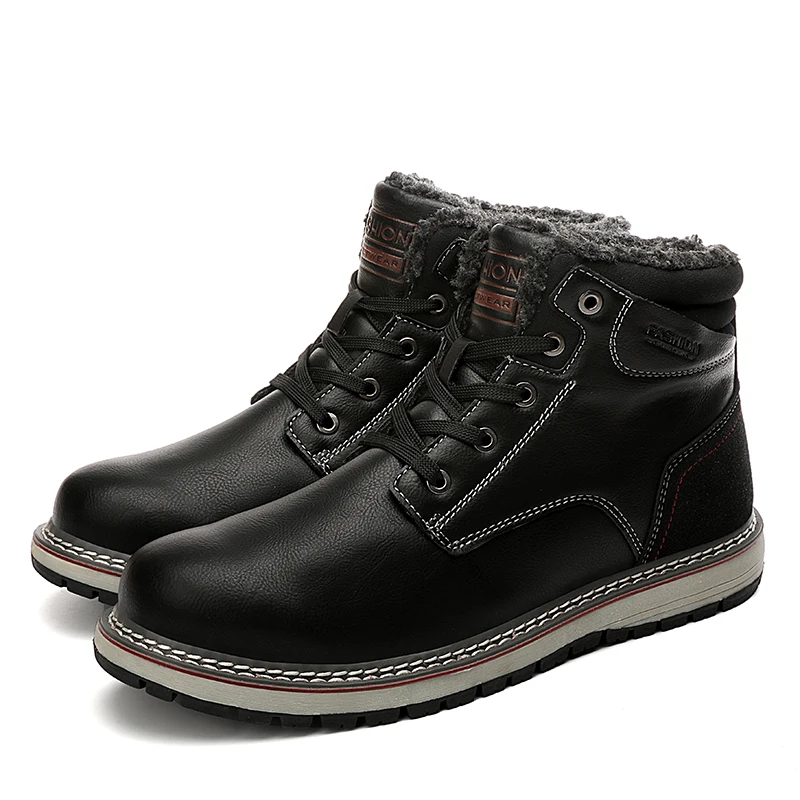 
Amazon Hotsale Cat Shoe Mens Boots Snow Ankle Boots Leather Business Shoe Zapatos mayorista Casual Shoes Man 