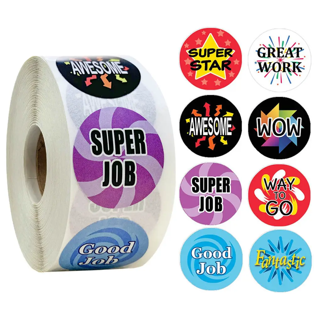 

Custom Design and printing activity Decorative kids rewards Stickers printing