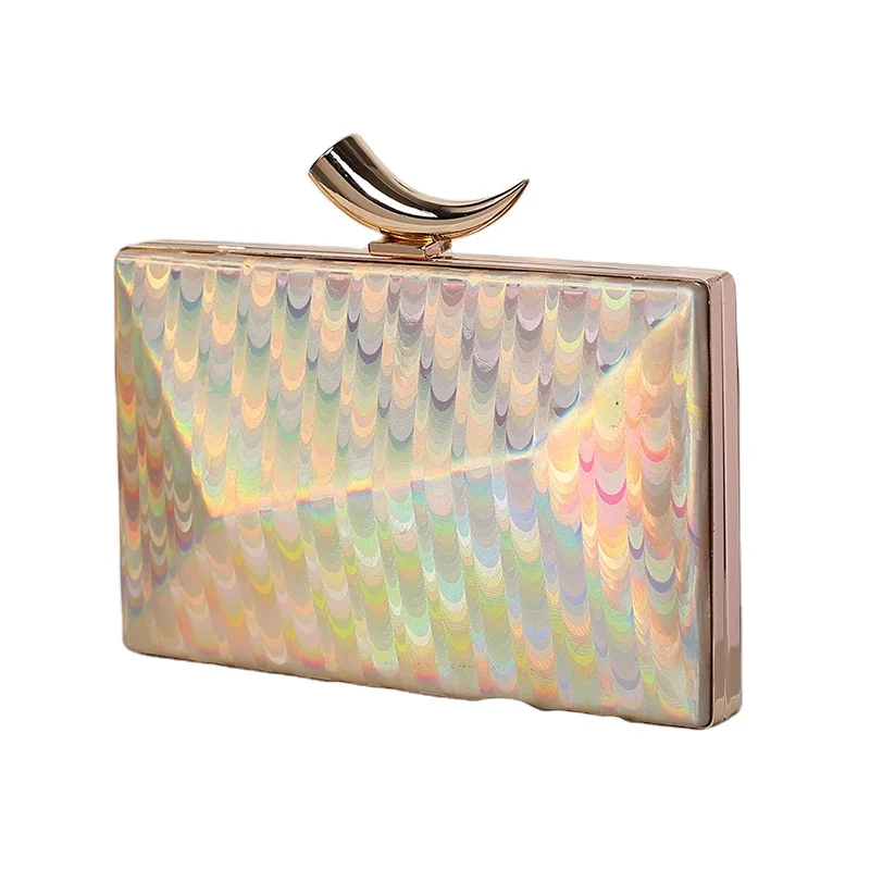 

High Quality Women Wedding Evening Party Bag Luxury Chain Clutch Hand Bags Ladies Crossbody Handbags, As picture