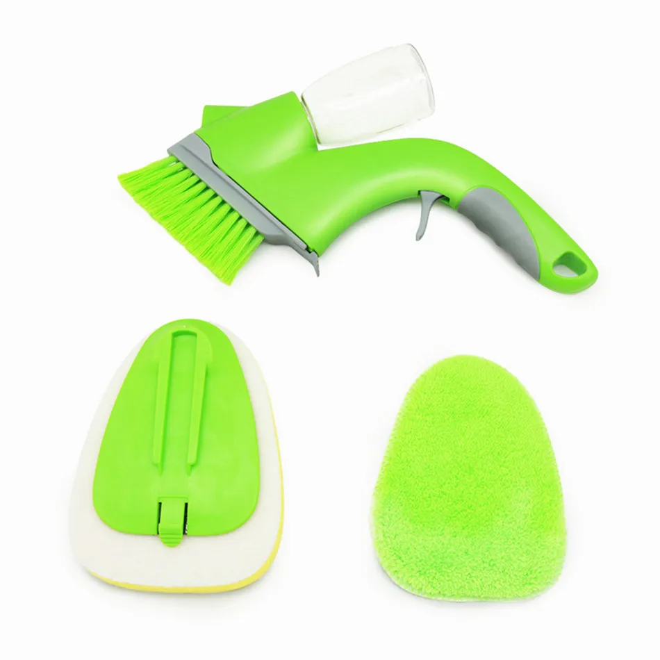 

EAST household car window cleaning brush, spray brush, spray windows squeegee, Green and customised