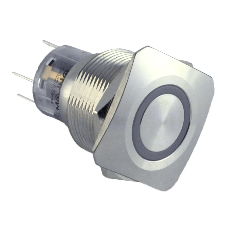 GQ22-AS-11E/W/12V/S Ring LED push button switch